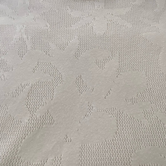 Liz Claiborne Knit Top White Very Sheer Cap Sleeve Size Large - Picture 9 of 11